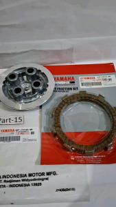 Rumah Kopling Kaki 4+Lawan kopling kaki 4+Kampas Kopling (45P) Yamaha Byson Mx KingNVAR15 45P
