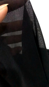 vải thun lưới đen dai co dãn 4 chiều mềm rũ _( khổ 1m8) may đầm váy áo thiết kế phối kiểu vv