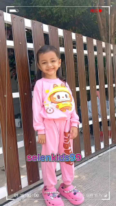 SETELAN ANAK PEREMPUAN LABUBUN CELANA PANJANG UNTUK USIA 1-5 TAHUN