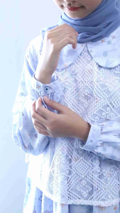 COUPLE SERIES !! GAMIS KIDS AND TEEN (8-14 TAHUN) BAJU MUSLIM WARNA BIRU KOMBINASI BROKAT CUTETRIK TERBARU 2025 WARNA HIZA BIRU BUNGA CANTIK BAJU MUSLIM ANAK 8 9 10 12 TAHUN TEEN TEENAGER KOREAN LOOKS