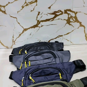 Tas Selempang Pinggang Pria Wanita Import Bahan Anti Air Trend Fashion High Quality