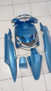 Cover Body Full Halus Yamaha Mio Smile Biru Telur Asin