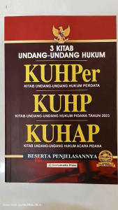 3 Kitab Undang Undang Hukum KUHPer KUHP 2023 KUHAP SC