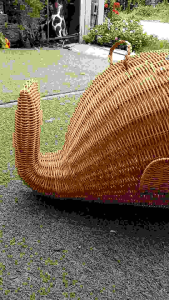 บ้านแมว สานจากหวายแท้