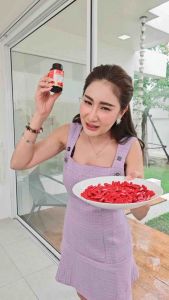 Astaxanthin(แอสตาแซนธิน 2 กระปุก ) ซื้อ 1 แถม 1 Nipa Astaxanthin Real Vitamin Plus  นิภา แอสตาแซนธิน 6 mg.เม็ดแดงแคปซูลละ 520 mg กลูต้าพลัส