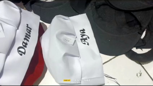 Celemek plus topi koki anak free nama Apron anak plus topi chef