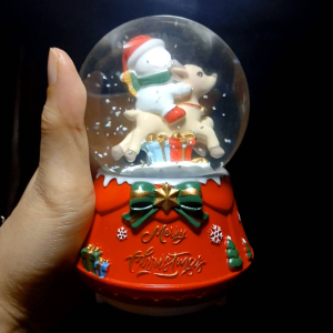 Kotak Musik / Snow Ball / Bola Crystal / Bola Salju / Bola Kaca Natal / Kado Natal / Snowball Merry Christmas