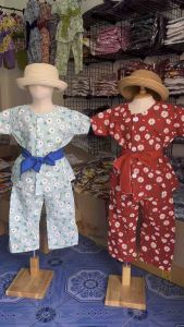 🌼ลายดอกมาใหม่🌼ชุดไทยประยุกต์เด็ก⚡️ชุดไปโรงเรียน ⚡️💓