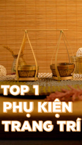 Quang gánh tre phụ kiện trang trí xinh xắn