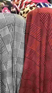 Bahan/Kain Interlok Motif Kotak