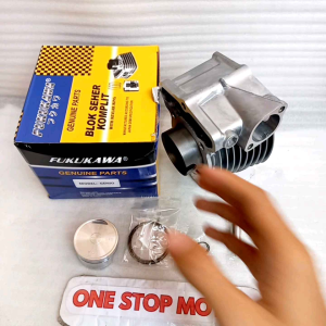 BLOK SEHER PLUS PISTON KIT KOMPLIT ORIGINAL FUKUKAWA MIO M3 WITH KEVLAR RING ASLI FKKW
