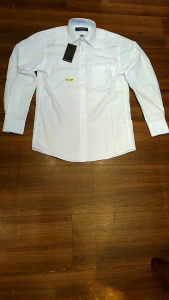 kemeja alisan lengan panjang putih