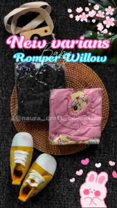 "NCC" Newborn - 12 bulan Romper Bayi Perempuan WILLOW free bando Jumper Baby Set Baju bayi Cewek