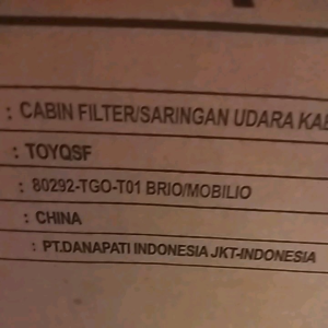 CABIN FILTER AC MOBIL BRIO MOBILIOBRVJAZZ