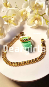 gelang tangan free cincin rantai perhiyasan titanium fashion copper alloy anti karat