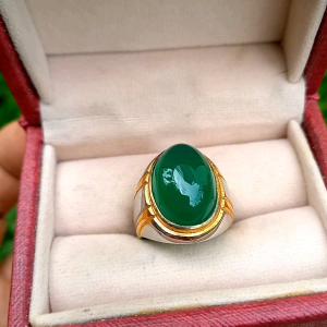 Cincin Batu Calsadoni Natural Stone