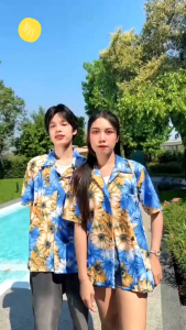 (ร้านส่งไว) เสื้อฮาวาย เสื้อเชิ้ตสงกรานต์ รวมลายดอก เนื้อผ้าไหมอิตาลี ใส่ได้ทั้งผู้ชายและผู้หญิง