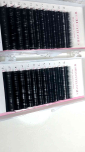 Mi solemi Douyin Trung Hoa12 hàng với độ dày 0.05/0.07 ngọn siêu baymix 3 chiều dài trên 1 hàngmi đen mềm mịn dễ bắt keo