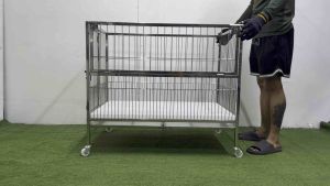 2x3x2.5 ft. CRIB TYPE. WHELPING CAGE WITH SIDE DOOR. STAINLESS 304 DOG CAGE HEAVY DUTY
