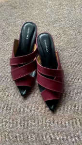 Hanayaka Mules Shoes Alenka Heels 3cm