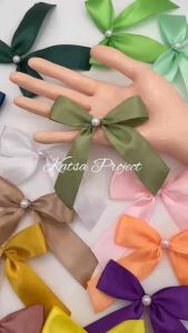 Ready Made Big Single Bow ribbon for gift wrap souvenir wedding debut birthday hair accessories
