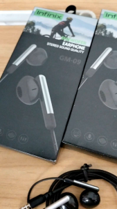 Headset INFINIX STEREO SOUND QUALITY Full Bass Earphone SUBWOFER Handfree