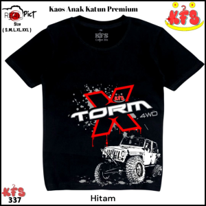 KFS 337 Baju Kaos Distro Anak Truck Monster Jeep Torm