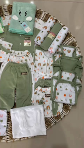 paket brojol perlengkapan bayi baru lahir 50pcs seri sage Fiantrybaby SNI