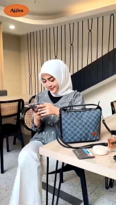 GFR - Jisoo 2 in 1 bag By Alfira Tas selempang wanita tas handbag wanit simpel kekinian terbaru bahan thickes
