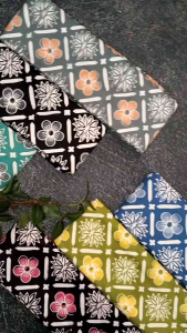 Kain Batik Cap Garutan 2 Series - Motif Bunga Kombi Series - Batik Cap (Bukan Batik Print) - Fashion Batik Pria Wanita - Batik Kombinasi