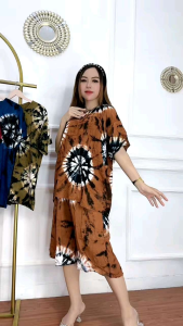 Setelan Batik Jumbo: Celana Pendek Baby Doll & Piyama Kulot Jumbo