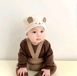Topi Janin Bayi Baru Lahir Musim Gugur dan Musim Dingin Tanpa Tulang 2024 Topi Bayi Pertama Lahir Topi Fontanel Katun Murni Topi Balita 0-13 Bulan Fhasion Kupluk Anak Motif