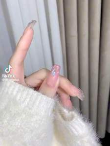 Đá khối chân bằng màu thạch anh đẹp long lanh đính móng HOT