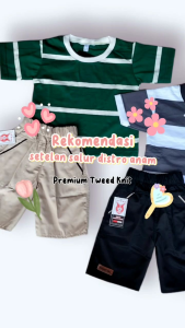 Setelan Anak Cowok 1-10 Th & Chino Anak Kaos Salur