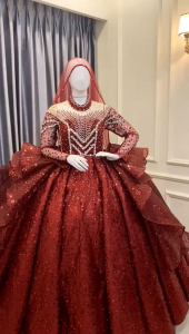 gaun pengantin premium / gaun pengantin modern mewah