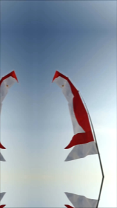 BENDERA BANDIR LENGKUNG MERAH PUTIH