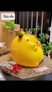 (23x21x22cm) 🥳 Heo Sinh Nhật lớn - Mã SP 055 Heo đất thạch cao sơn nước làm quà tặng sự kiện Birthday sinh thần..