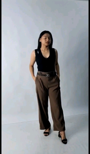 RGCL Double Loops Pants in Woven Fabric | Freesize | 24" to 34"