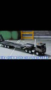 HUINA 1318 RC Flatbed Truck with Detachable Trailer 1:24 Scale 2.4GHz Remote Control Lights & Sound