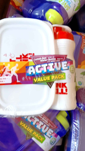 Promo Hemat 1 Set Kotak Makan 1000ml + Botol Minum 700ml Value Pack Lunch Box Set