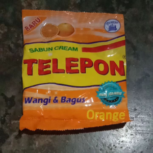 Sabun Cream Cap Telepon Orange | Sabun Colek Telepon 170g