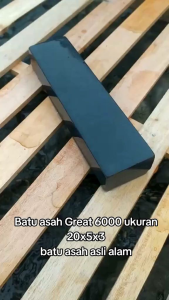 Samurai Asahan / Batu asahan asli 20 x 5 x 3 cm GRIT 6000 SUPER / Pengasah batu gunung asli halus