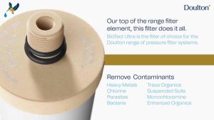 ✅ Doulton DIS Biotect Ultra (NSF) | In-Counter Drinking Water Purifier | Stainless Steel | Removes Heavy Metals Bacteria & Chlorine | UK-Made for Lifetime Use