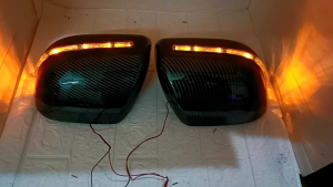 COVER SPION LAMPU SEIN AVANZA ALL NEW HITAM CARBON