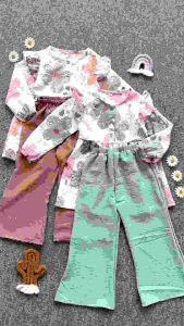 \"NCC\" Usia 1-5 tahun Setelan Panjang anak Perempuan AZALIA Oneset Baju anak Cewek Murah