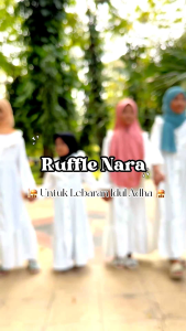 \"NCC\" Usia 7-12 Tahun: Gamis Panjang Putih Anak Perempuan NARA Junior