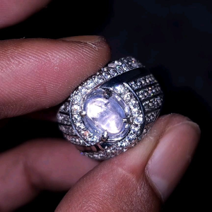 Top Material Natural Light Blue Sapphire Star Ceylon Safir Srilanka No Treatment BODY GLASS