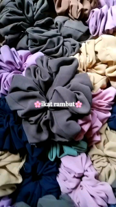 PAKET HEMAT 3 pcs SCRUNCHIE IKAT RAMBUT TERMURAH