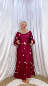 LONGDRESS BUSUI BAHAN ADEM DASTER MUSLIM DASTER PANJANG