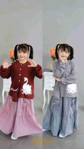 Setelan Rok Anak Perempuan Lucu Cantik || Rinaya Set 8 By Nia Rumaisha